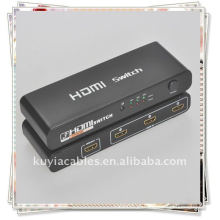 HDMI SWITCH 3 PORTA ALUMÍNIO PARA HDTV 1080P W / REMOTE HD